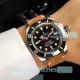 Best Quality Replica Rolex Submariner Black Dial Brown Leather Strap Watch (1)_th.jpg